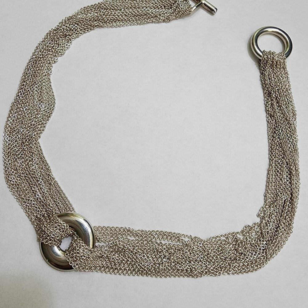 Tiffany & Co sterling silver 20 chain multi strand necklace